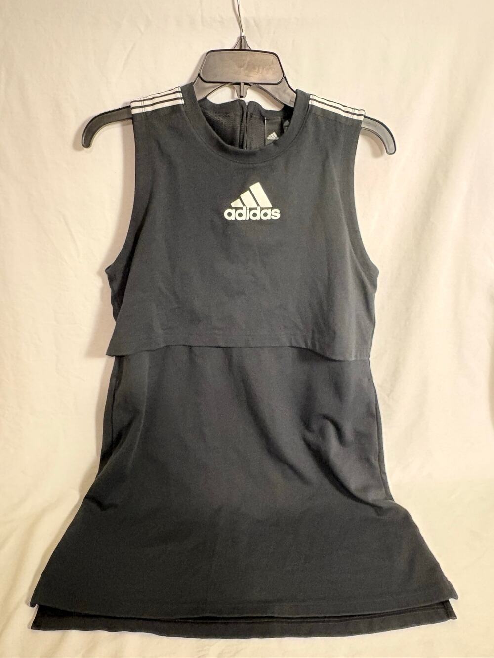 adidas Game & Go Black Sleeveless Golf Tennis Dress Size S 8-10